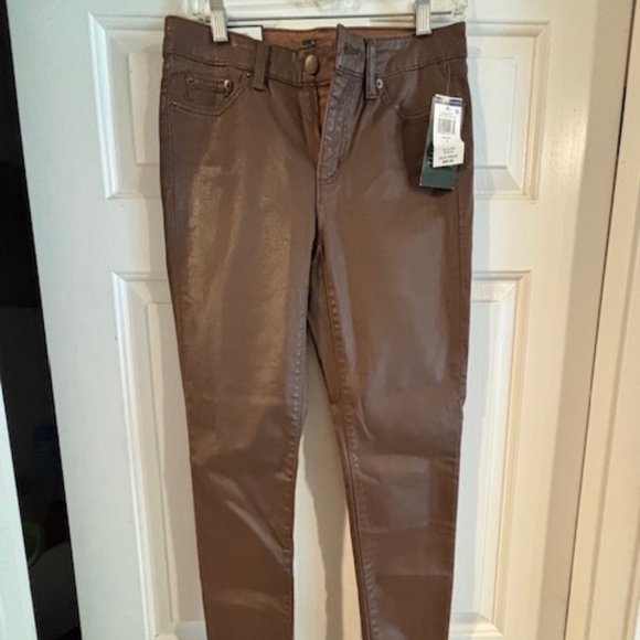Ralph Lauren (NWT) Jeans Brown- Premier skinny ankle- SZ 4 - Picture 1 of 6